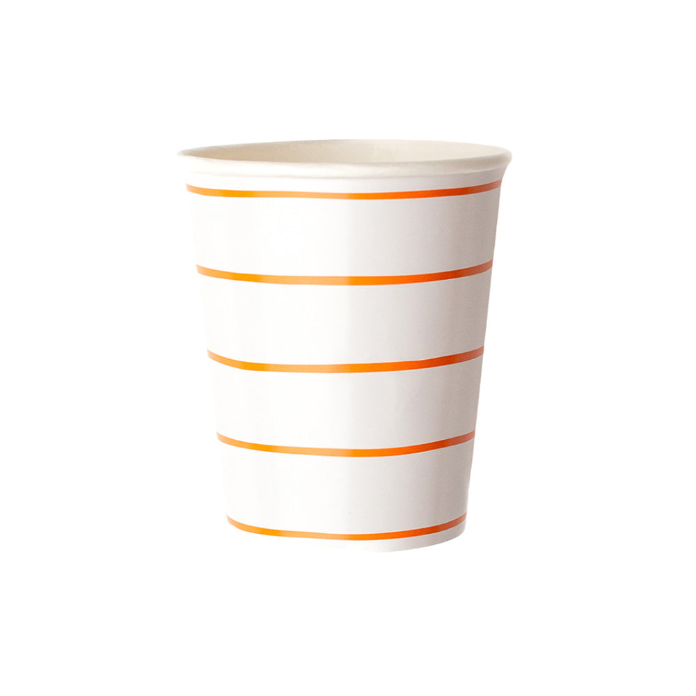 Clementine Frenchie Striped 9 oz Cups