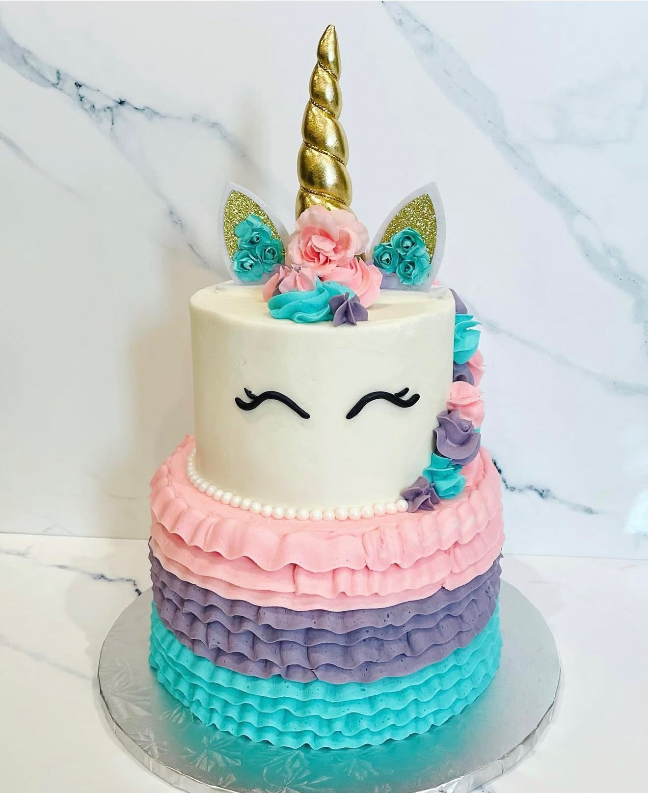 2 tier custom cake