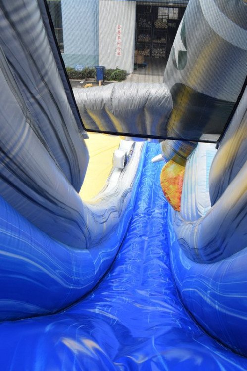 20' Shark Mouth Fighter Jet Dry Slide Inflatable Rental