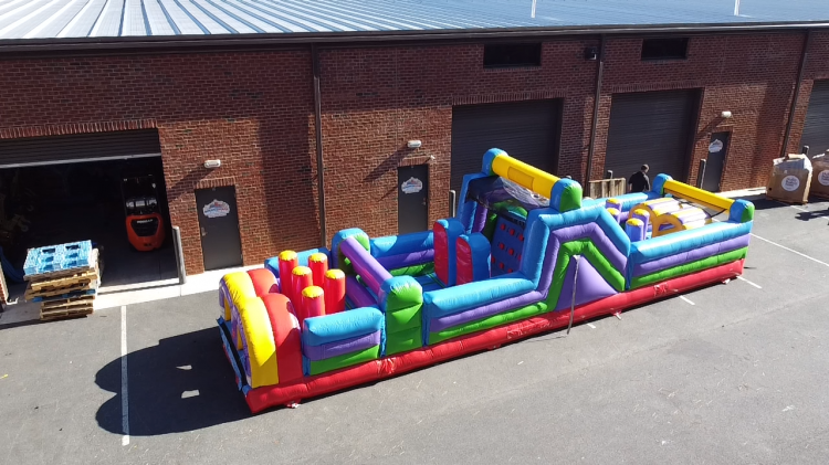 40' Radical Run Obstacle Course Inflatable Rental