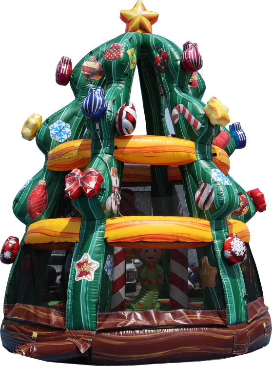 Christmas tree bounce house rental Atlanta