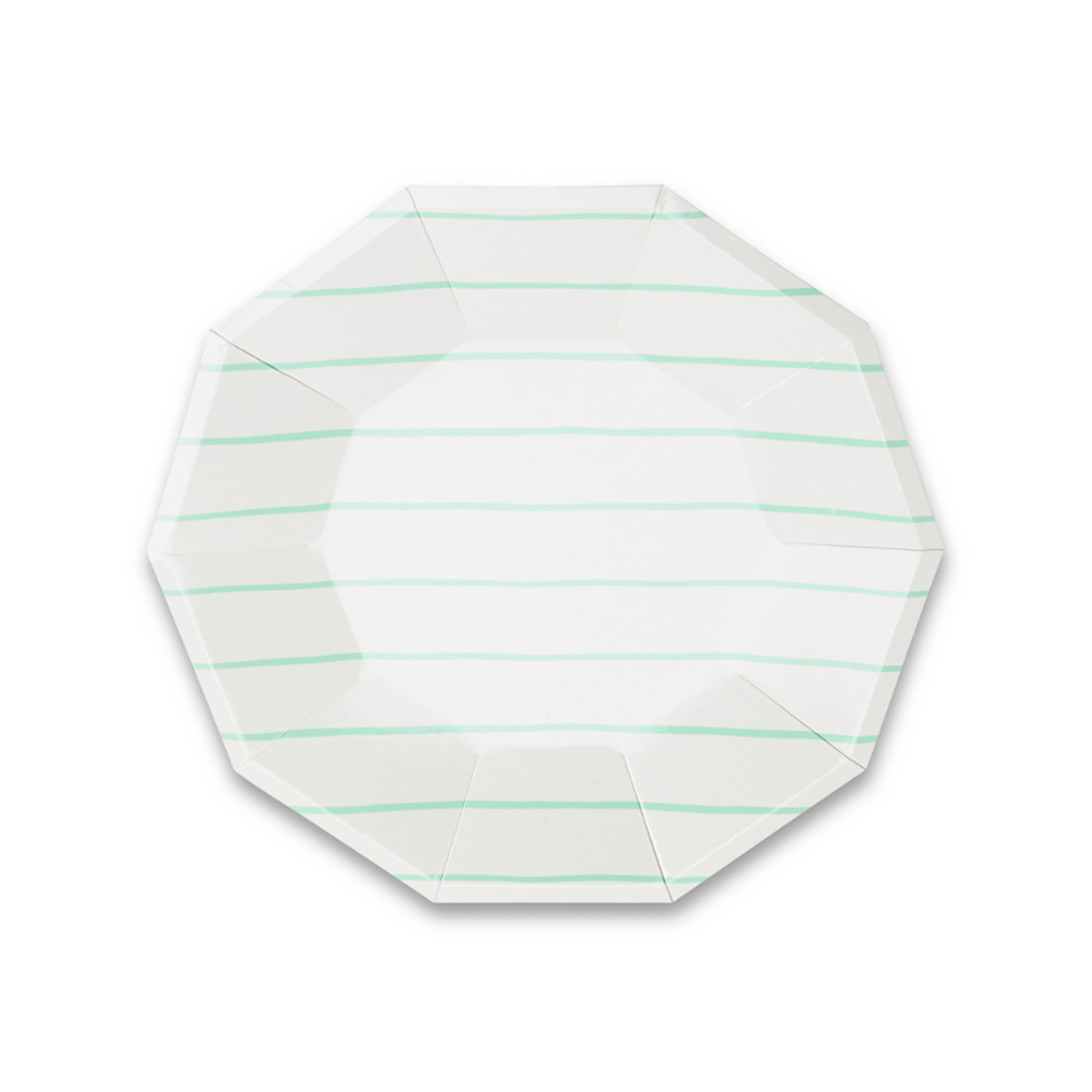 Mint Frenchie Striped Small Plates