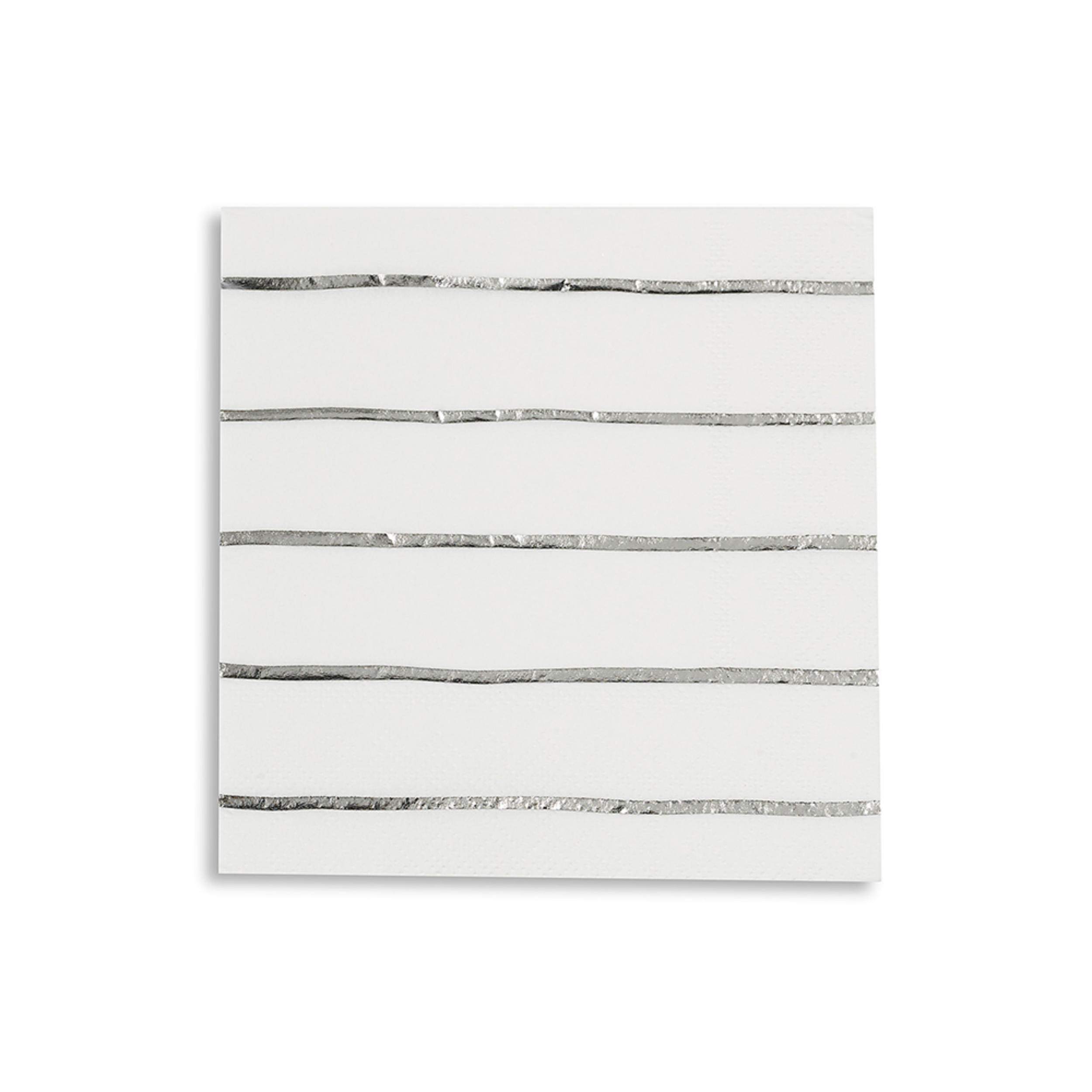 Silver Frenchie Striped Petite Napkins
