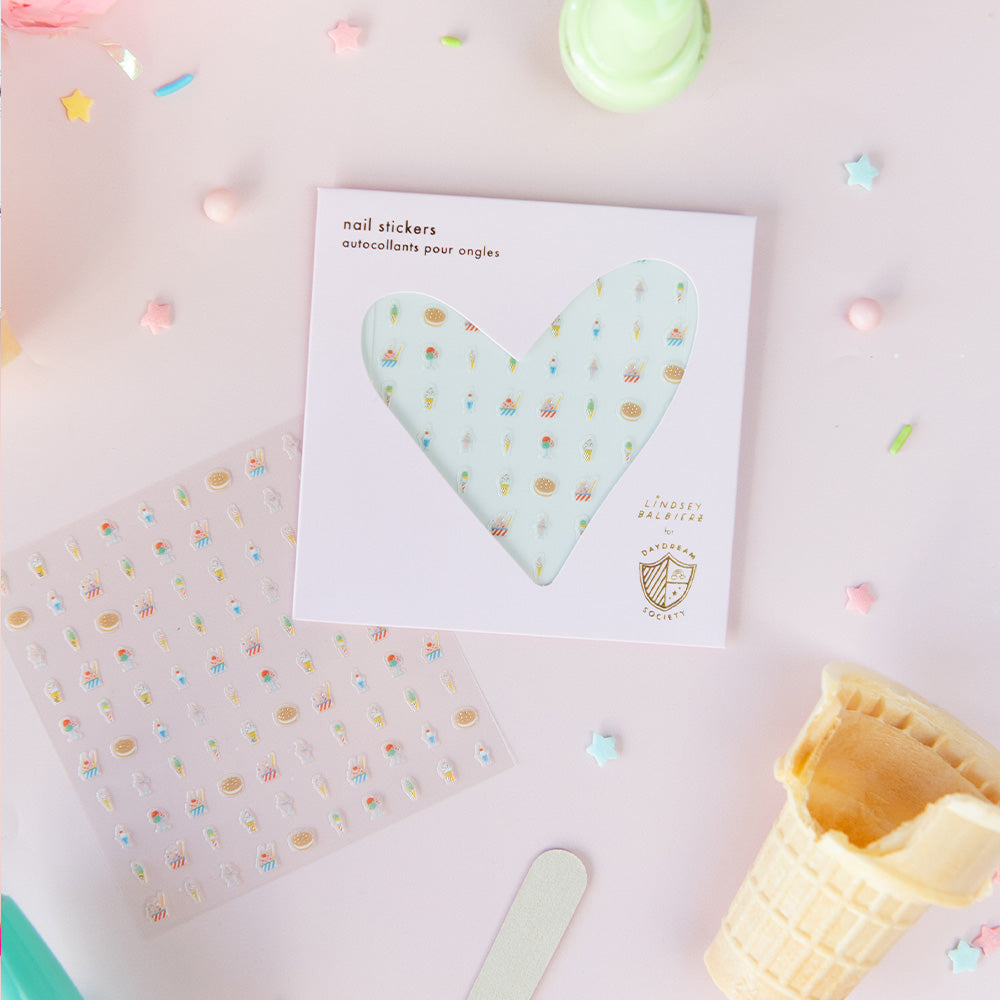 Ice Cream Dreams Nail Stickers