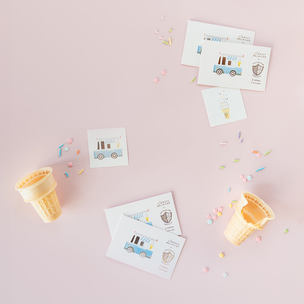Ice Cream Dreams Temporary Tattoos