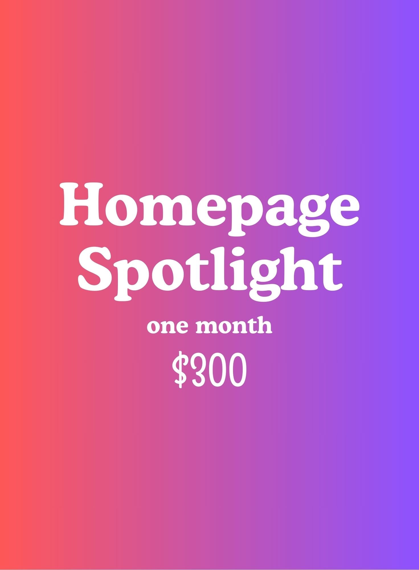 Homepage Spotlight