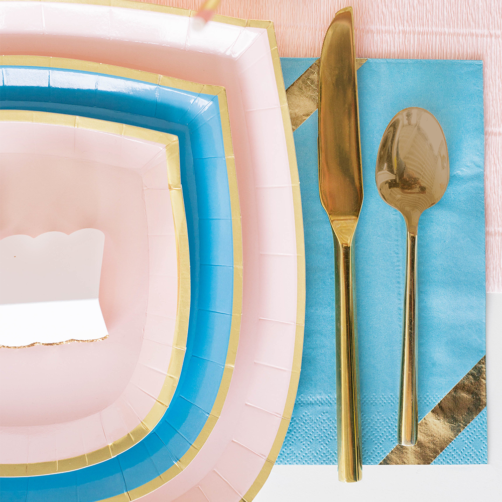 Posh Blue My Mind Guest Napkins
