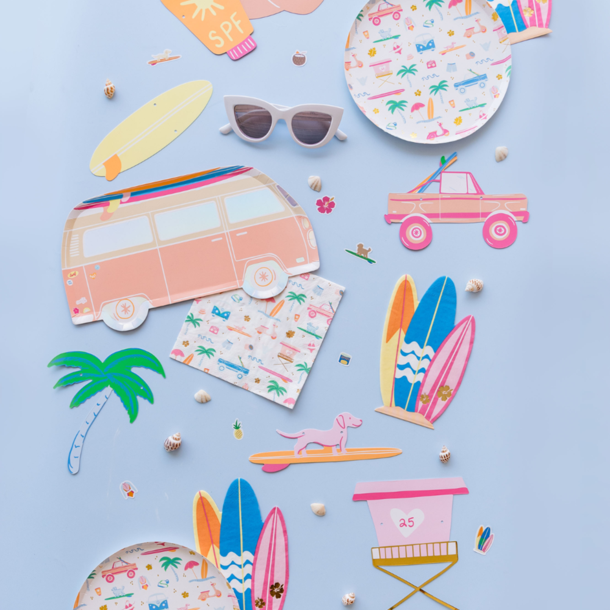 Surf's Up "Surf Van" Large Plates