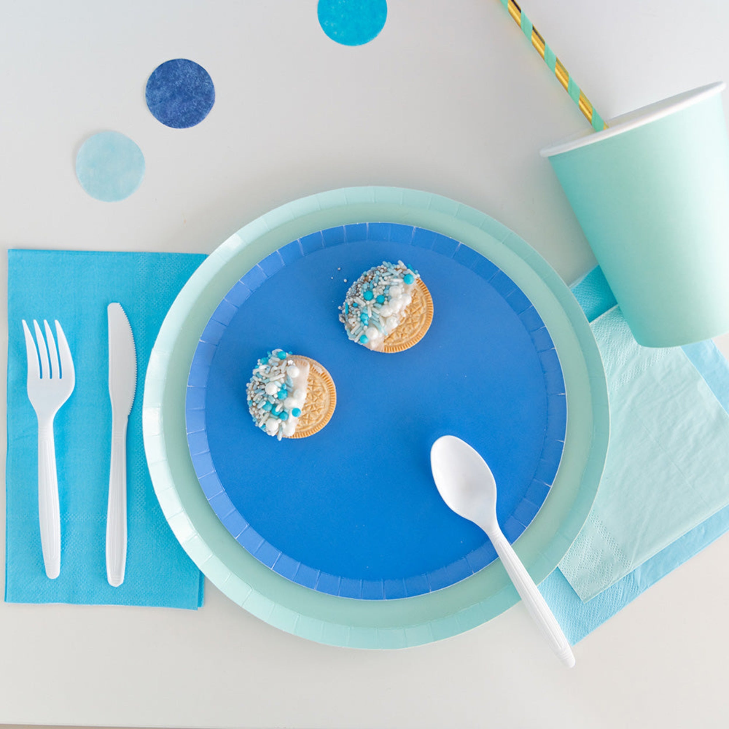 Shades Cerulean Guest Napkins