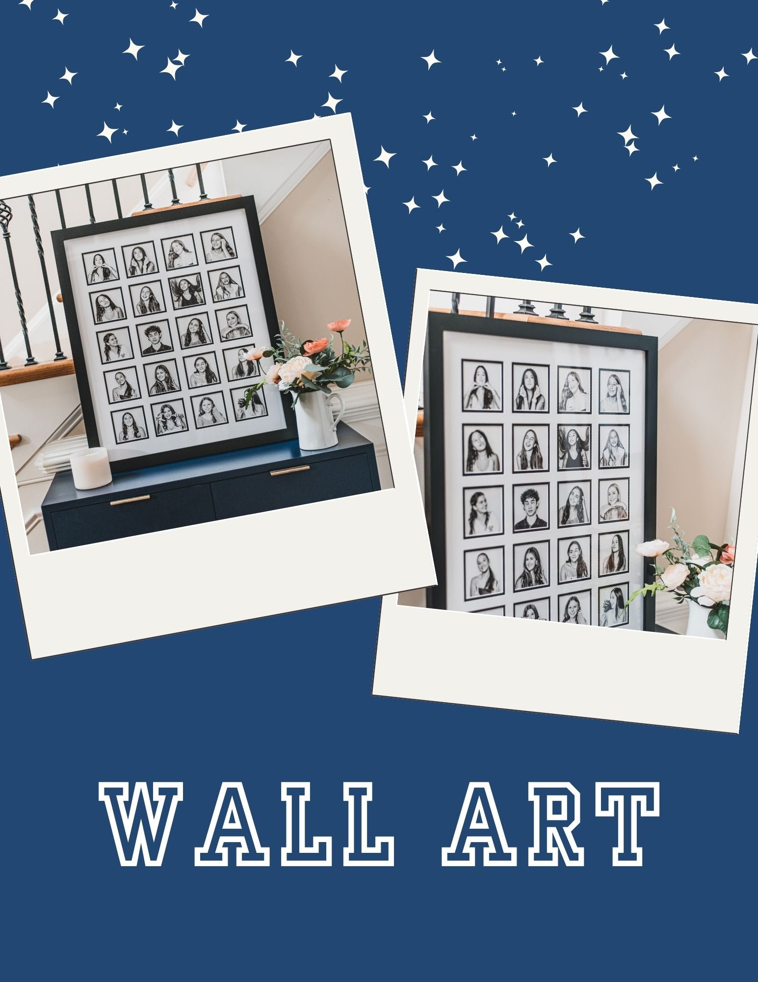 Family Photos Wall Art | Birthday Party Favor | Confetti Jar