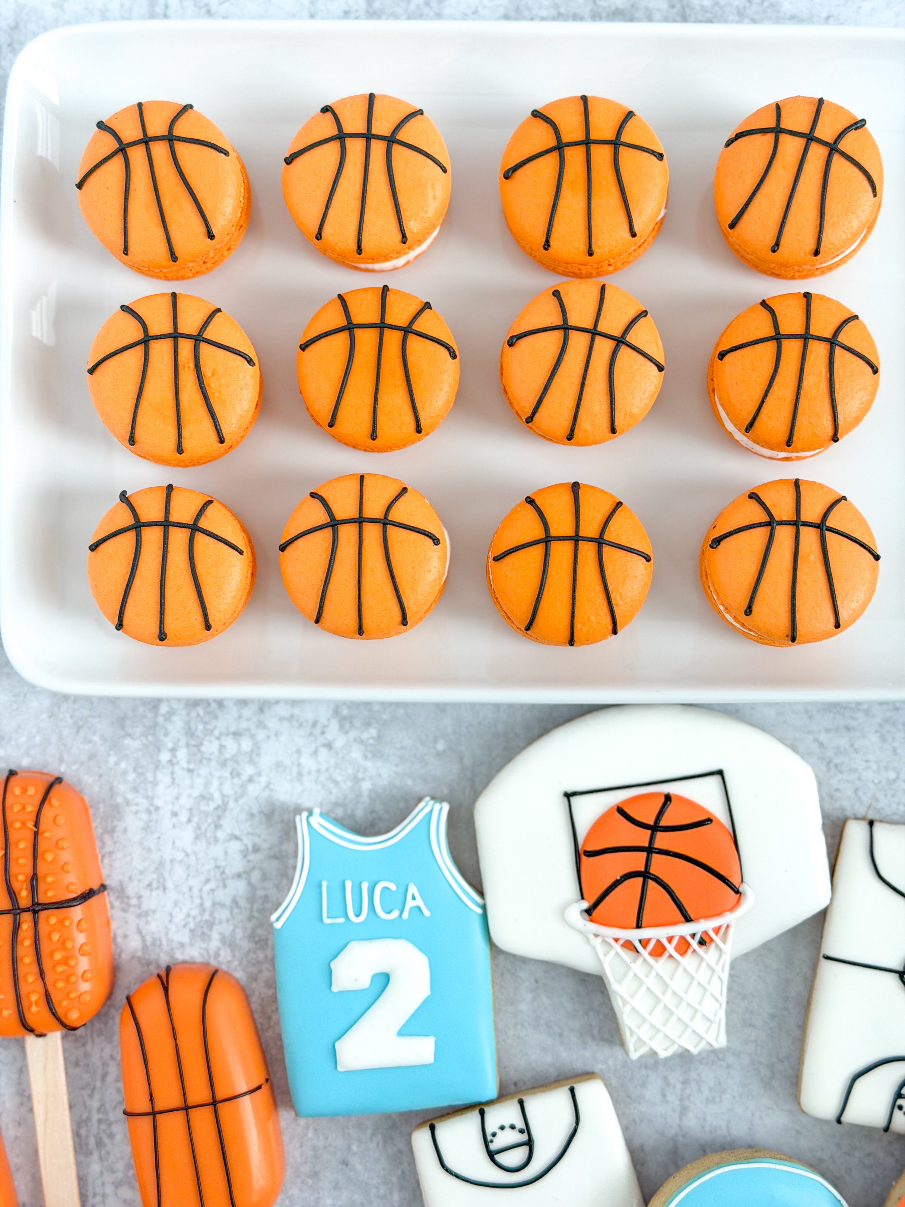 Basketball Macarons