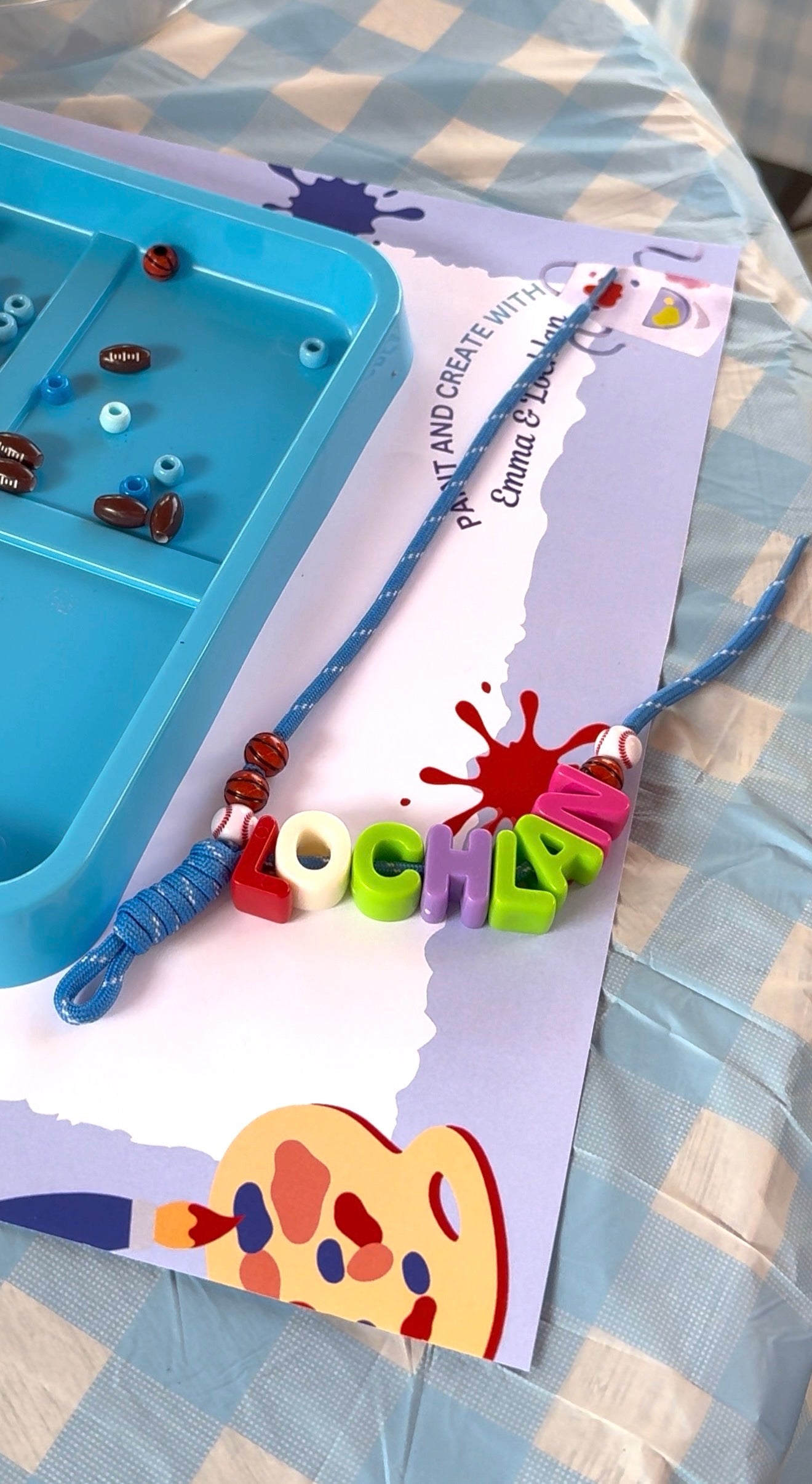Bubble Letter Charm Bar Party Package