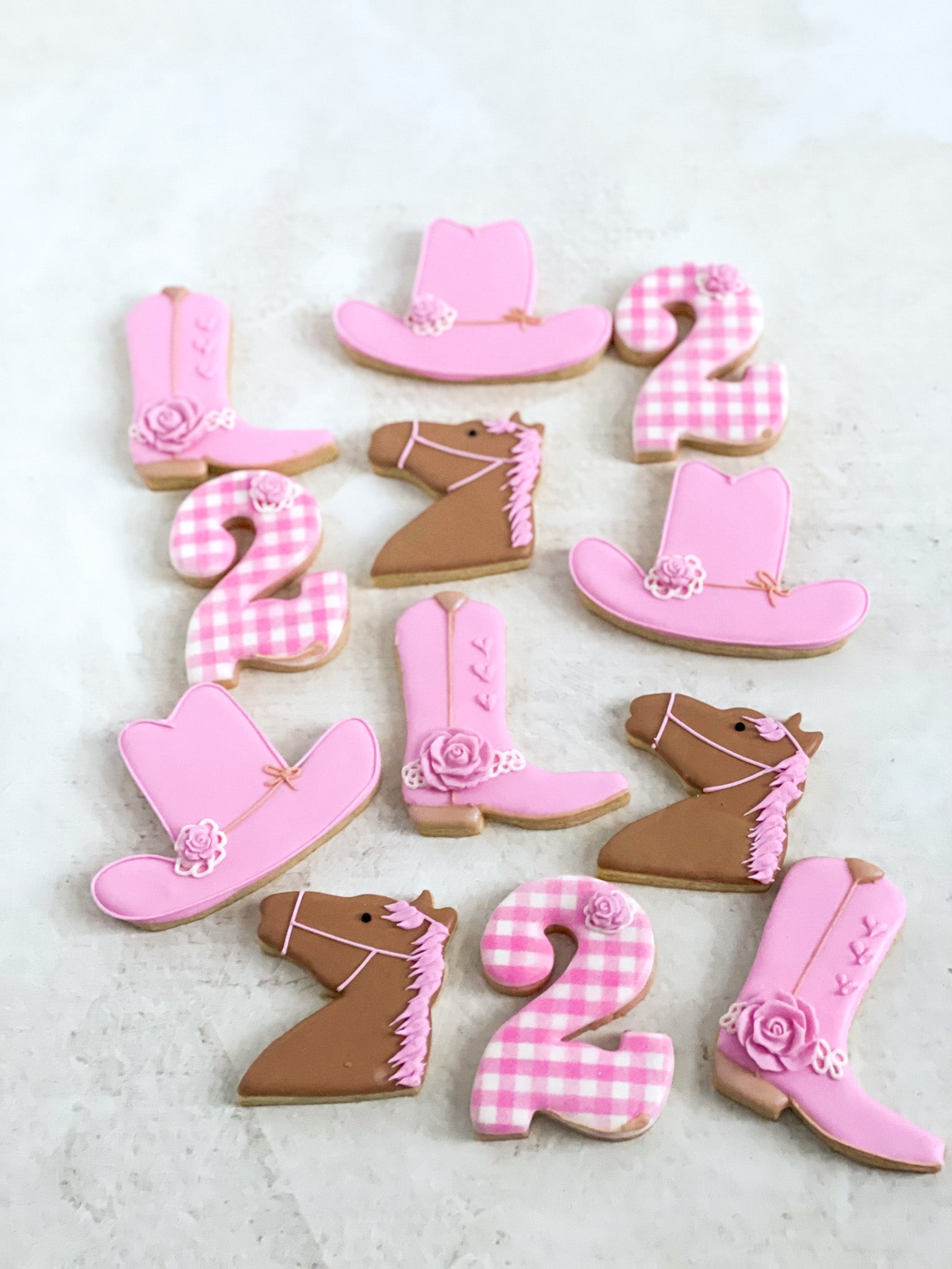 Cowgirl Birthday Cookies