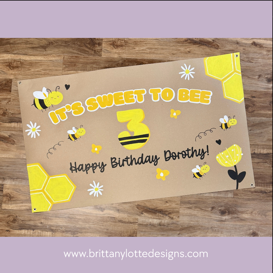 Custom Hand-Painted Birthday Banners