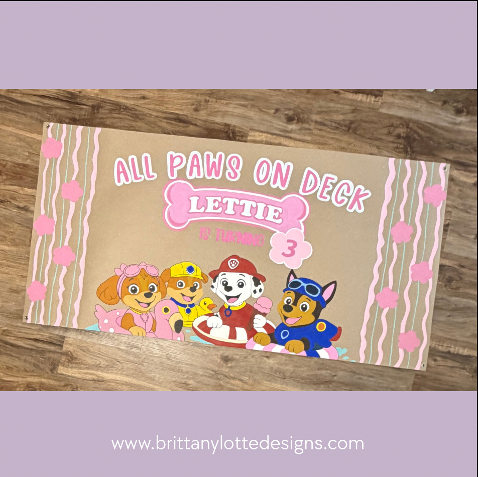 Custom Hand-Painted Birthday Banners