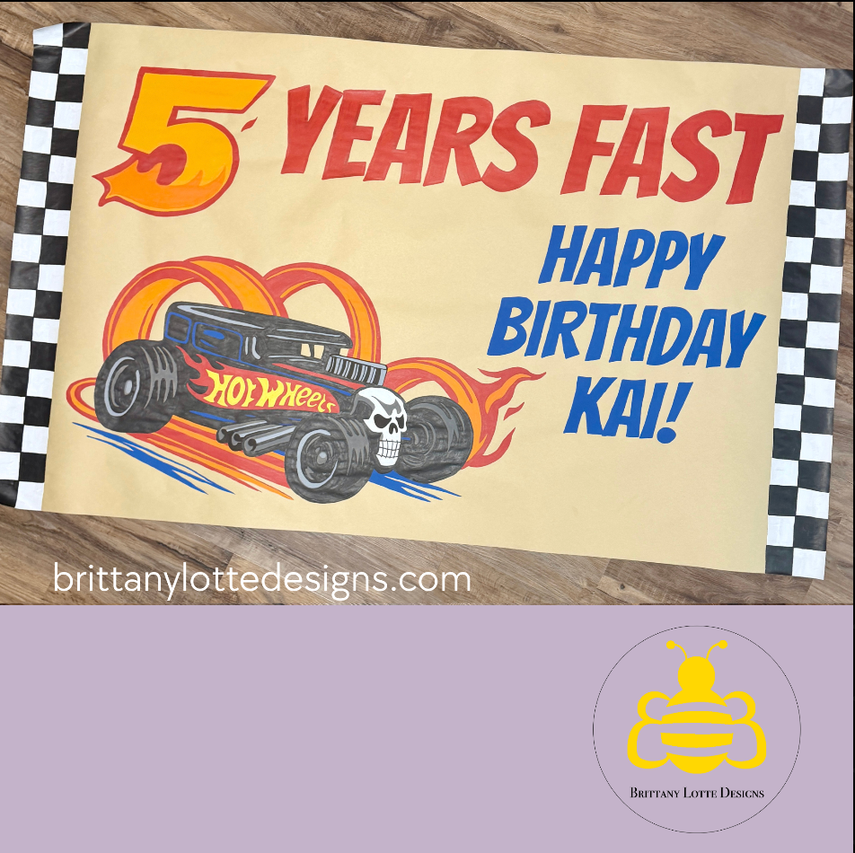 Custom Hand-Painted Birthday Banners