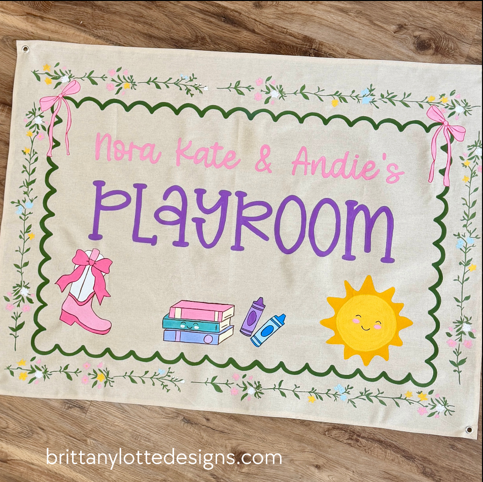 Custom Hand-Painted Keepsake Canvas Banners