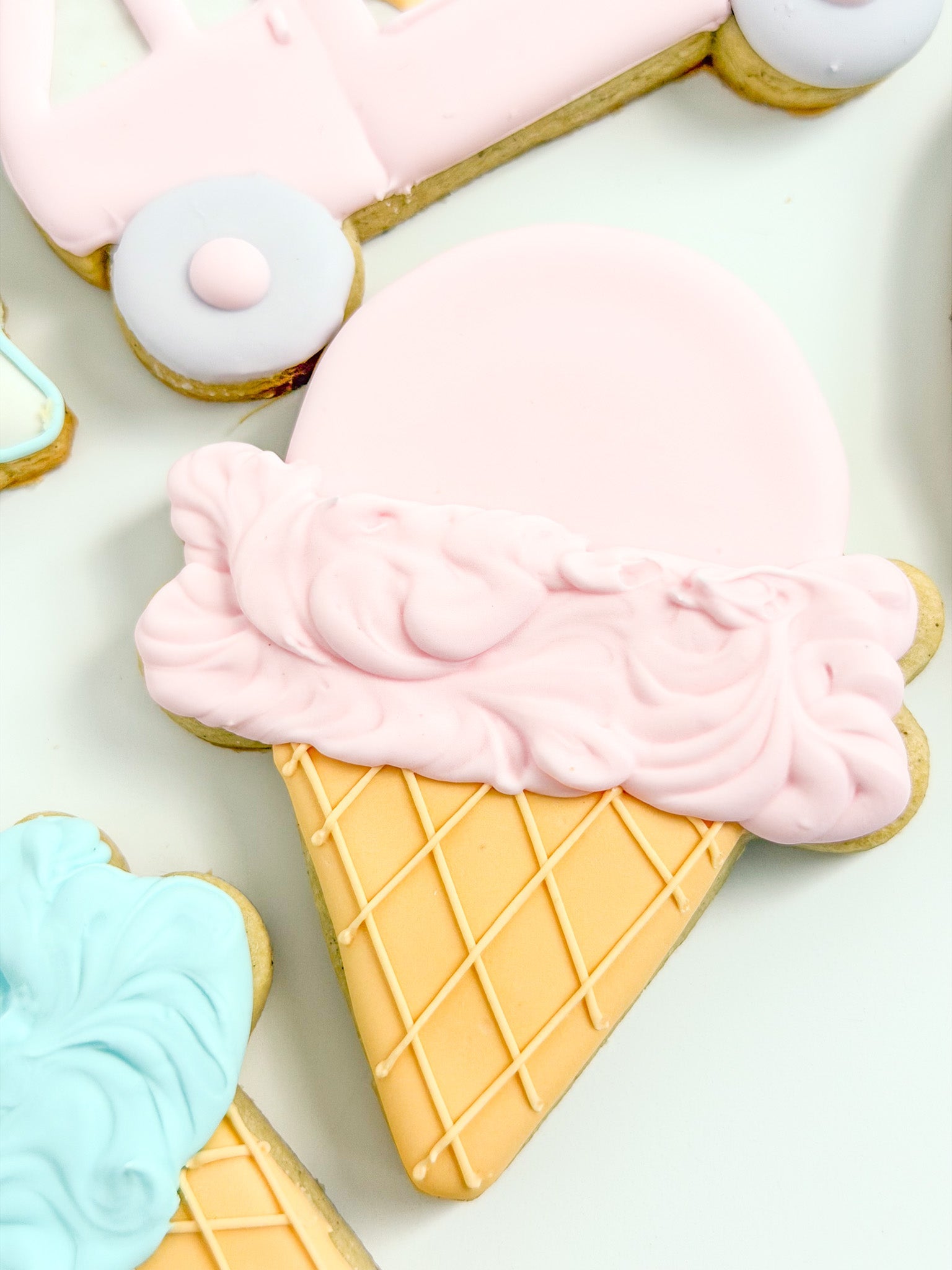 Custom Ice Cream Cookies | Personalized Birthday Sugar Cookie Set