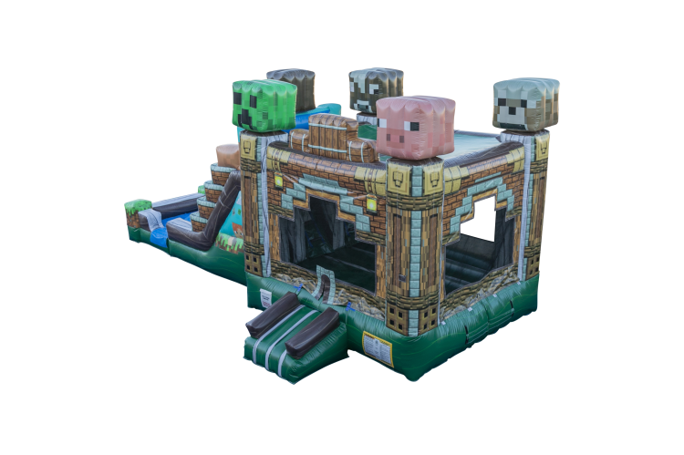 Minecraft Dual Lane Bounce and Slide Combo