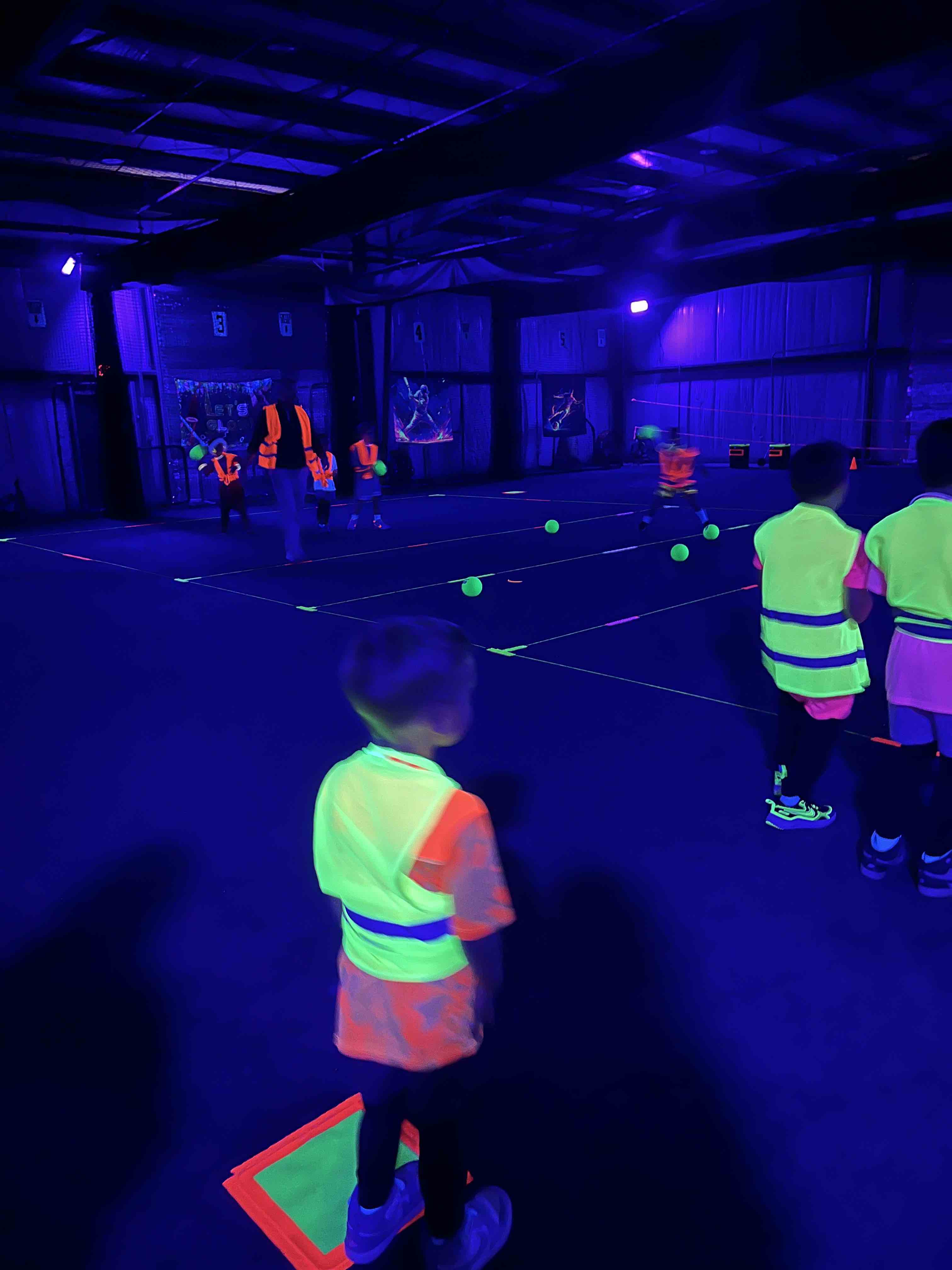 Glow-in-the-Dark Sports Birthday Party