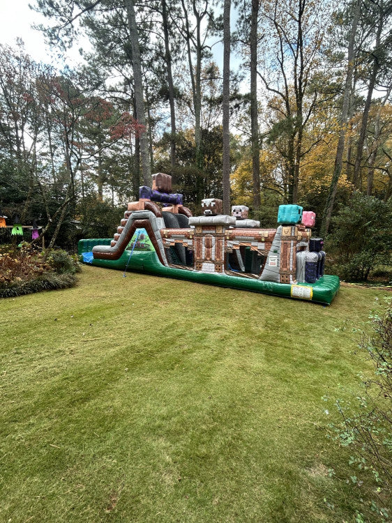 Minecraft Inflatable Obstacle Course Rental