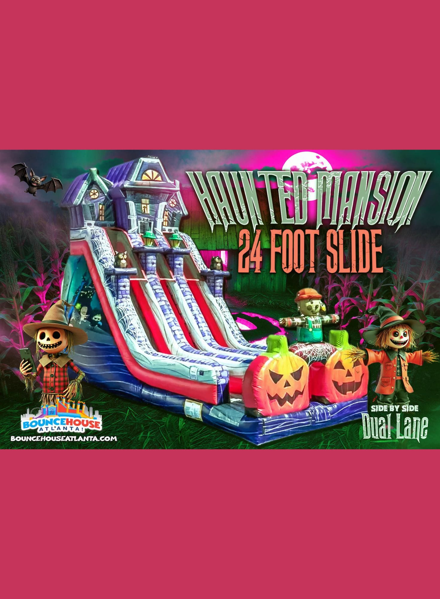 Halloween Themed Bounce House Rental Atlanta | Confetti Jar