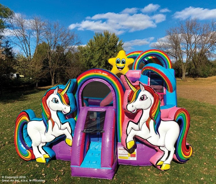 Unicorn Bounce and Slide Combo