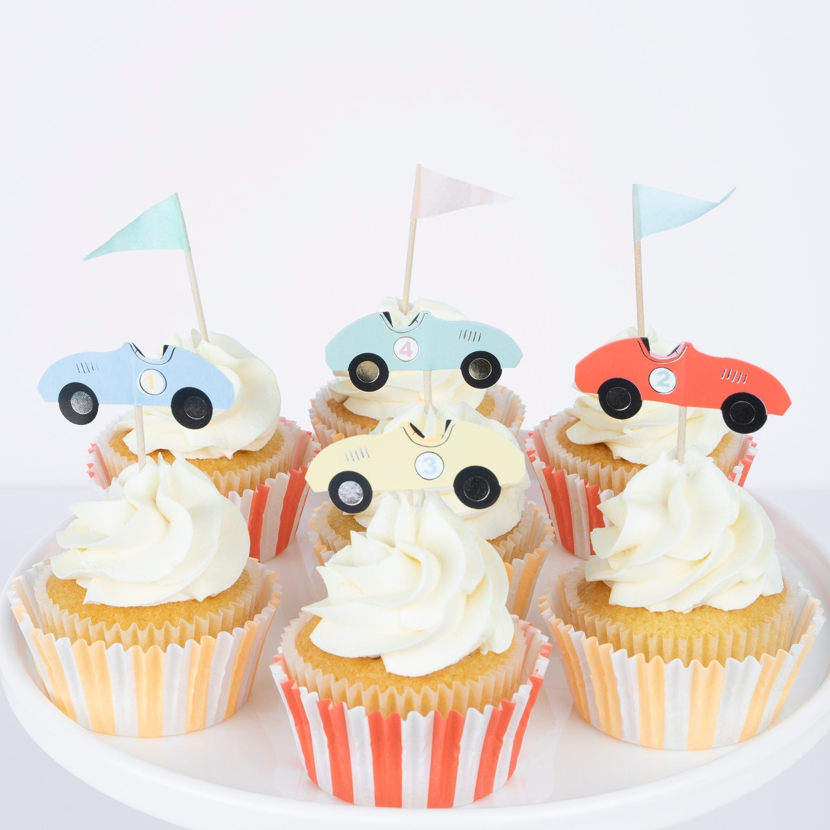 Race Car Cupcake Toppers