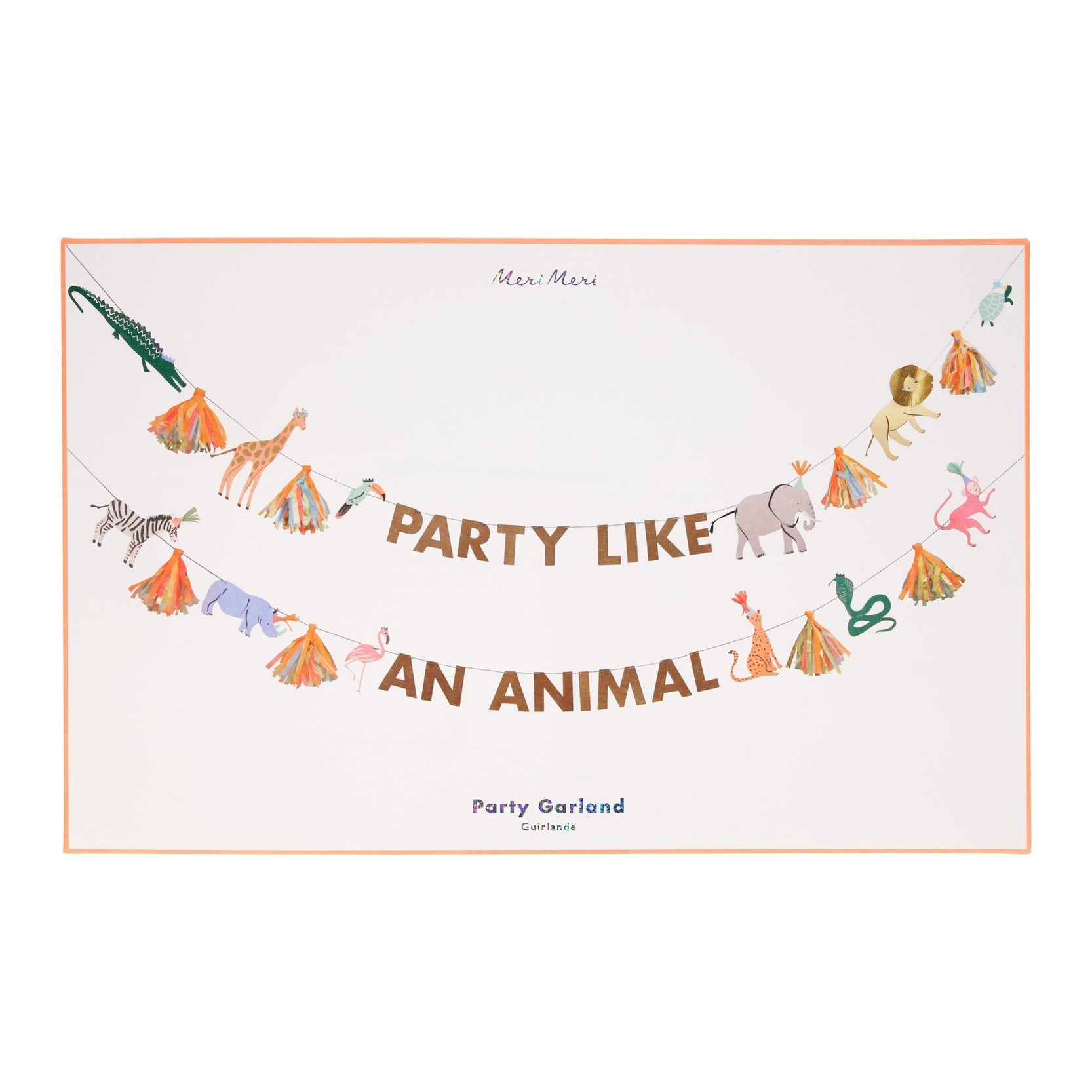 Safari Party Like an Animal Garland