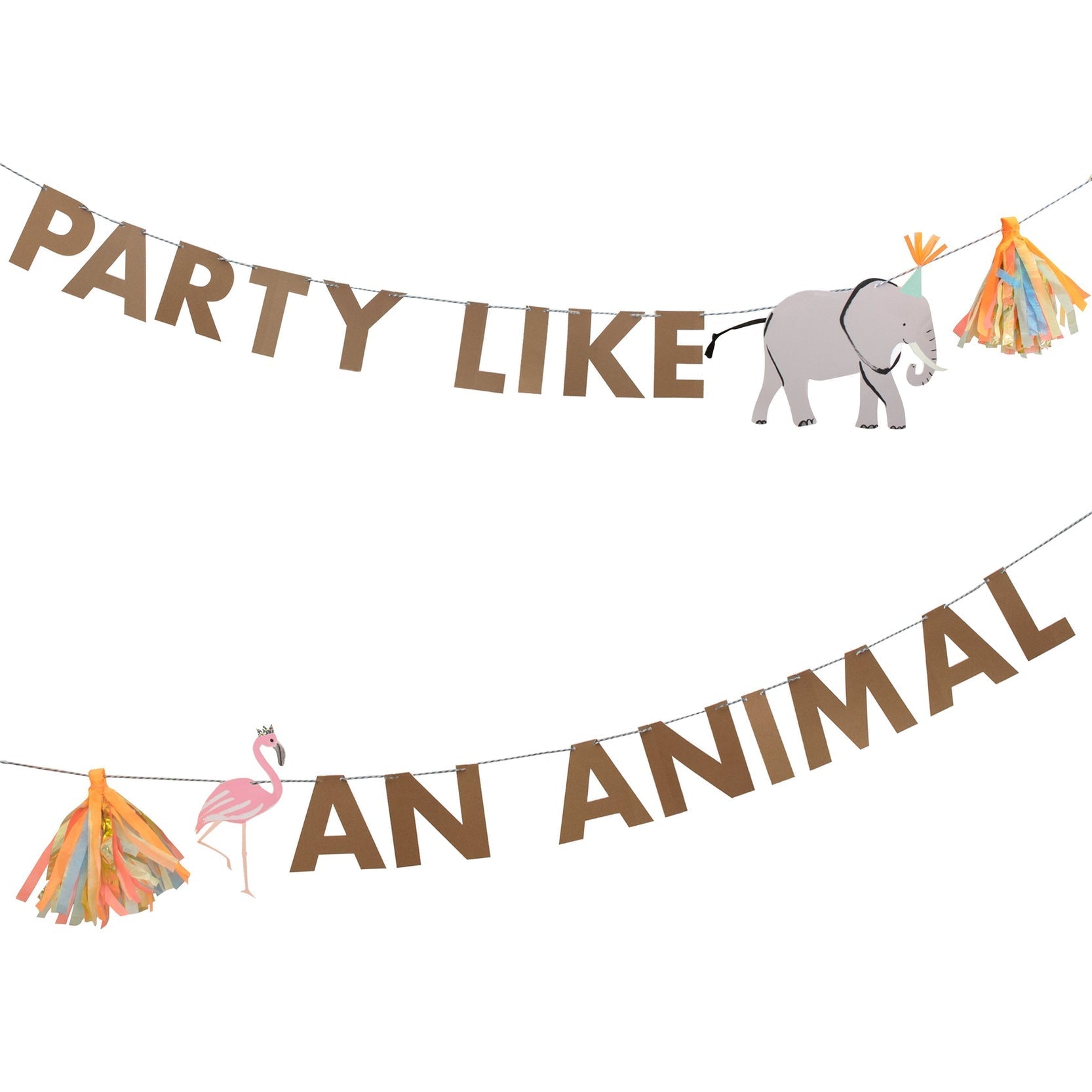 Safari Party Like an Animal Garland