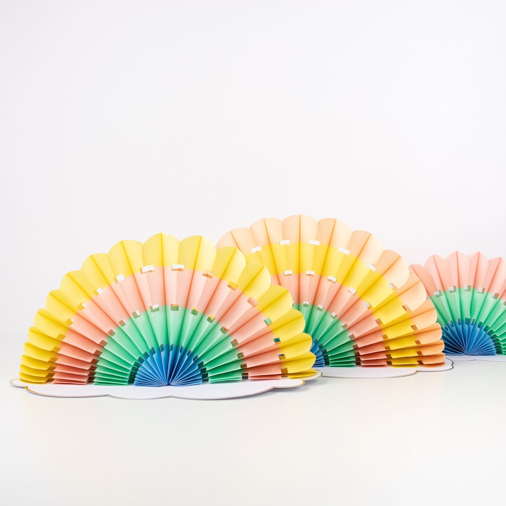 Rainbow Honeycomb Table Decorations