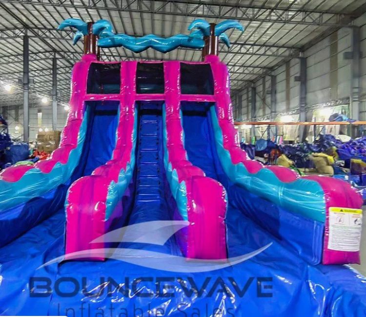15' Dual Lane Ultra Shock Inflatable Water Slide Rental