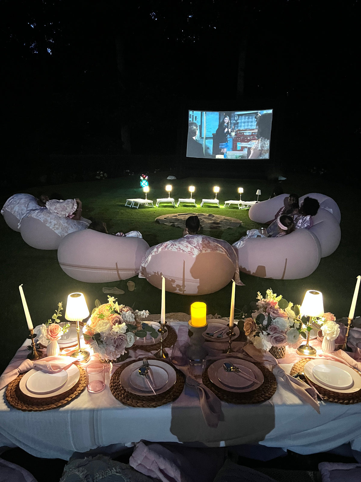 Luxury Outdoor Movie Night Experience