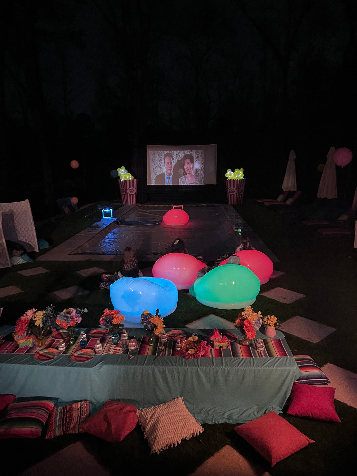 Luxury Outdoor Movie Night Experience