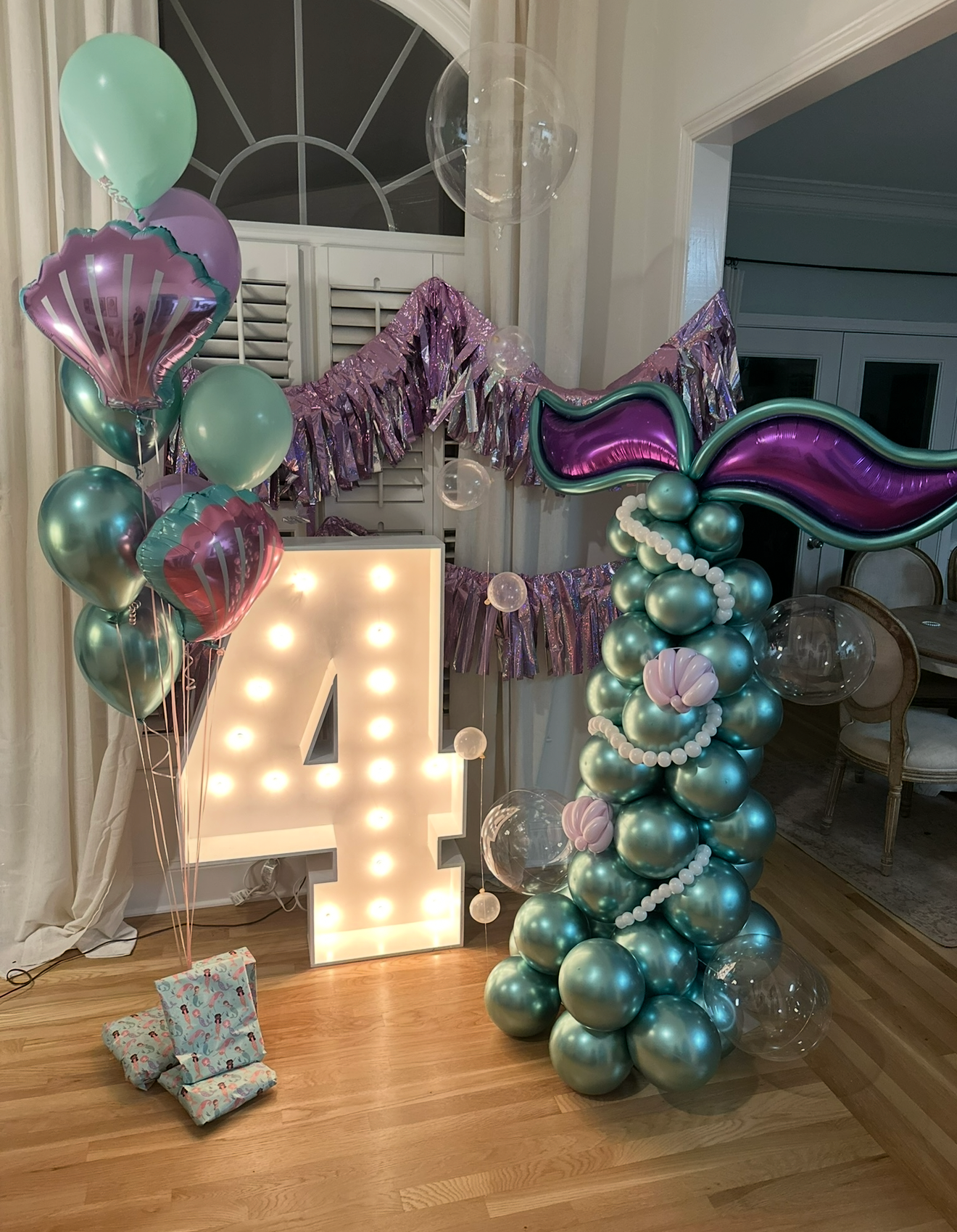 Mermaid Tail Freestanding Column
