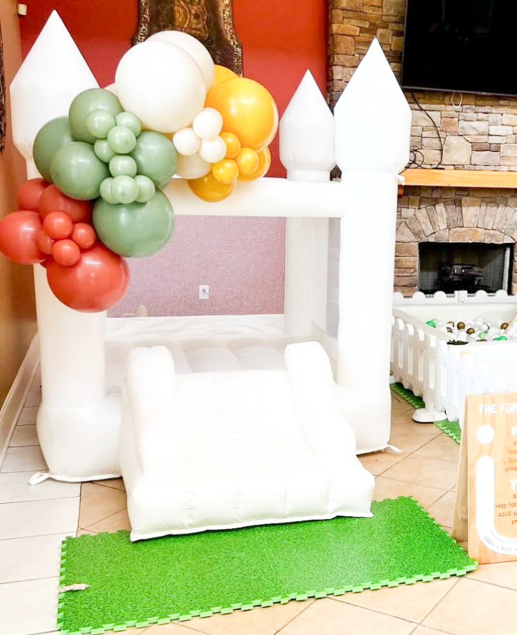 Mini White Slide Castle