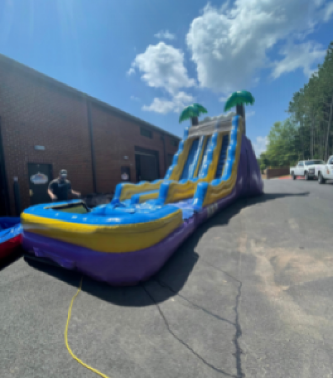 20' Tropical Blast Dual Lane Water Slide