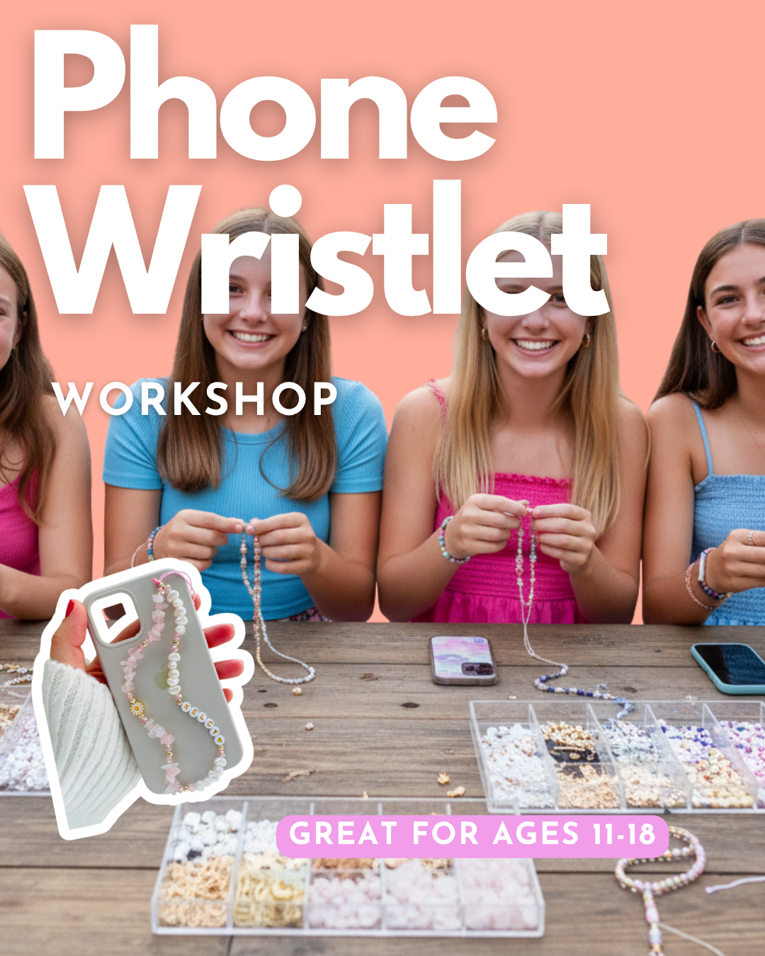 Phone Wristlet Charm & Bead Bar Party Package