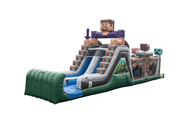 Minecraft Inflatable Obstacle Course Rental