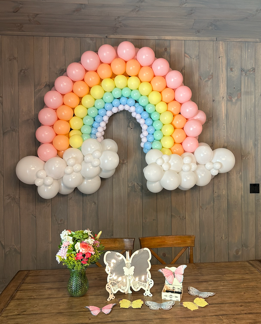 Rainbow Balloon Mini Arch