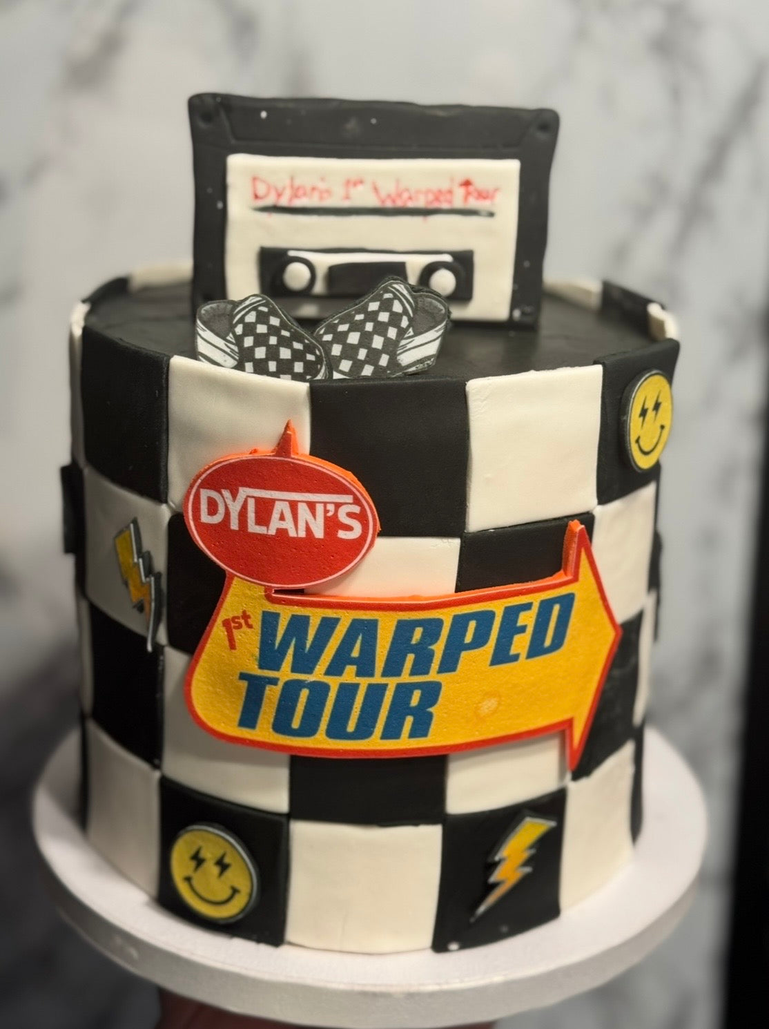 Single-Tier Custom Birthday Cake from The Purple Sprinkle
