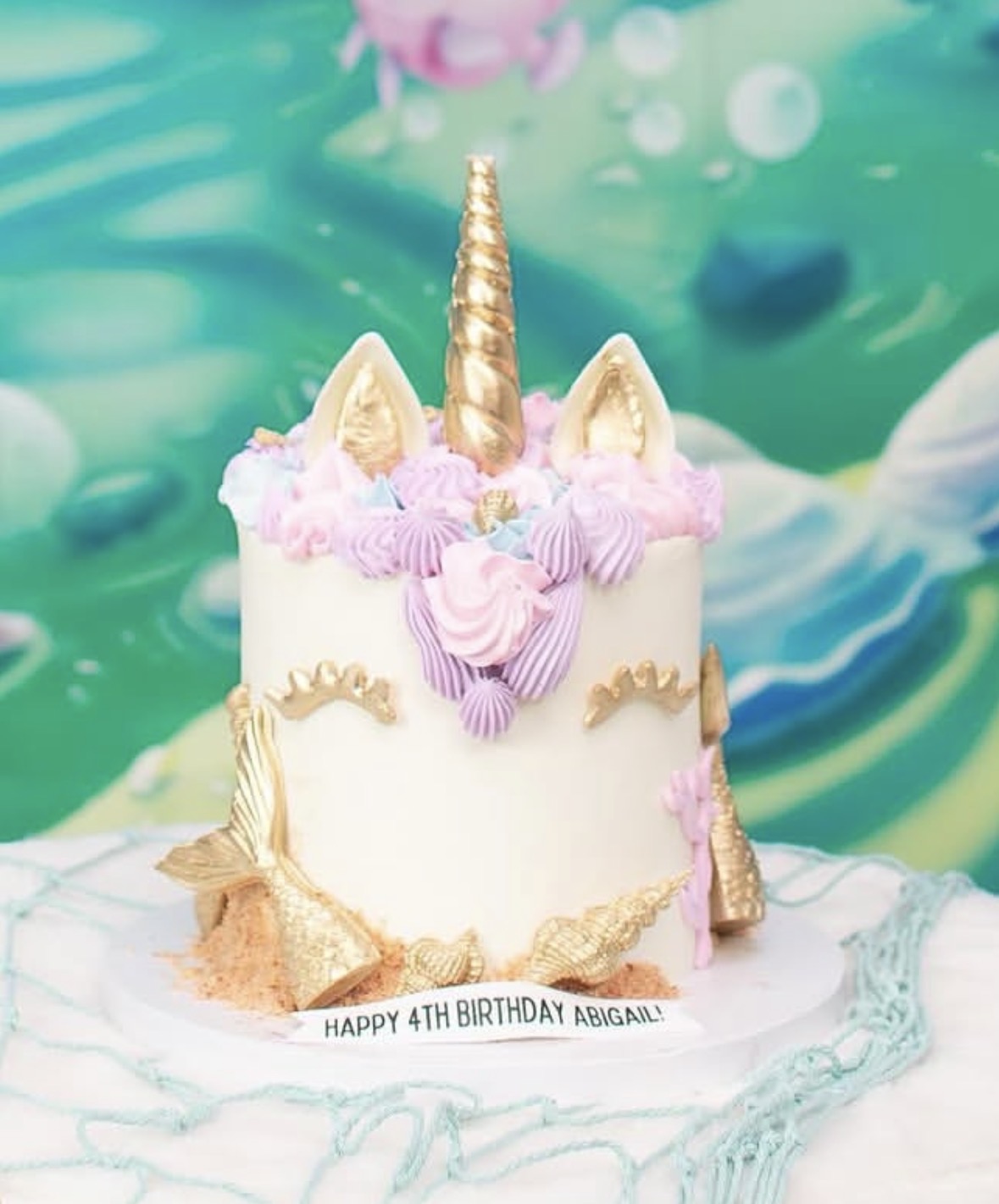 Single-Tier Custom Birthday Cake from The Purple Sprinkle