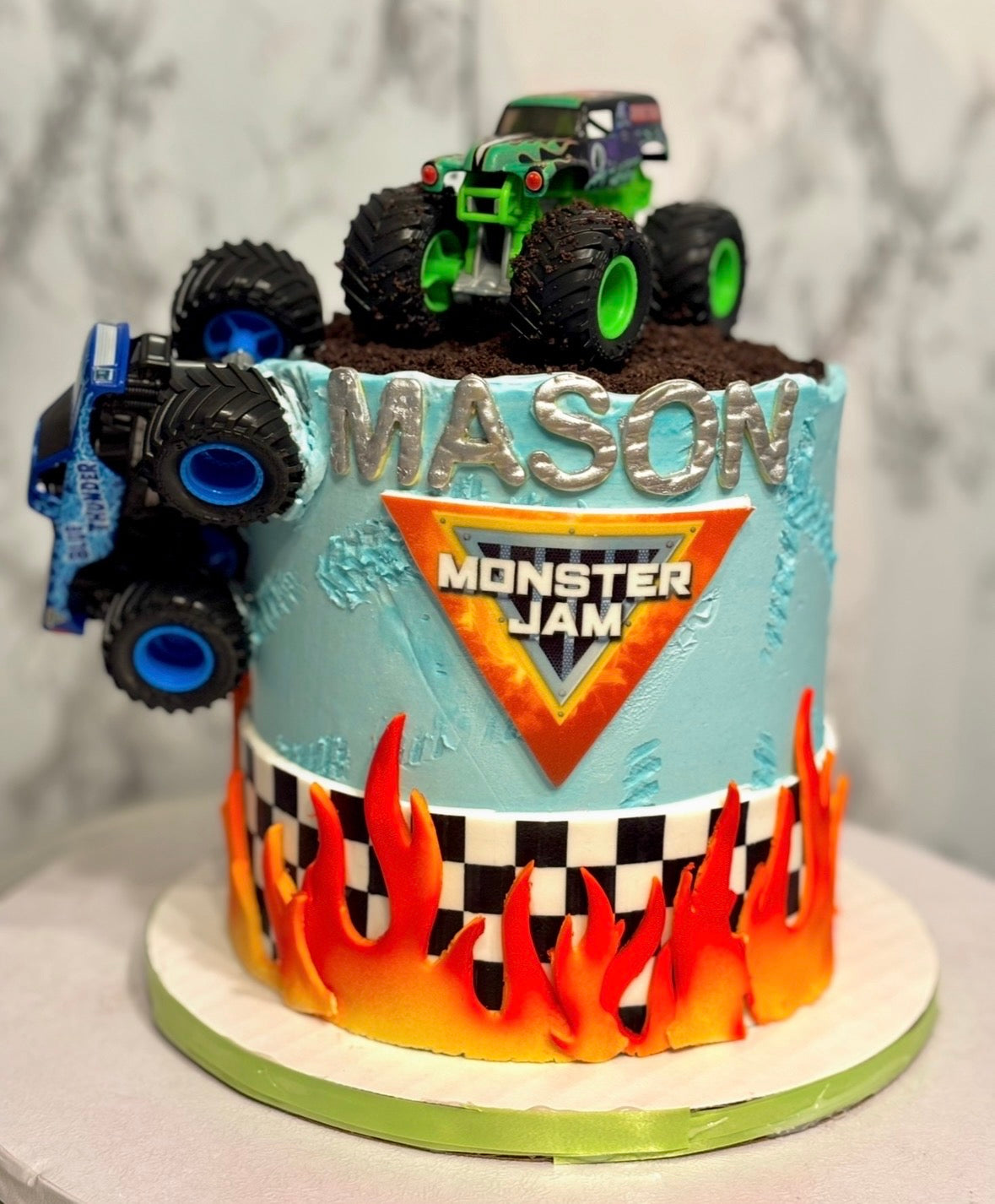 Single-Tier Custom Birthday Cake from The Purple Sprinkle