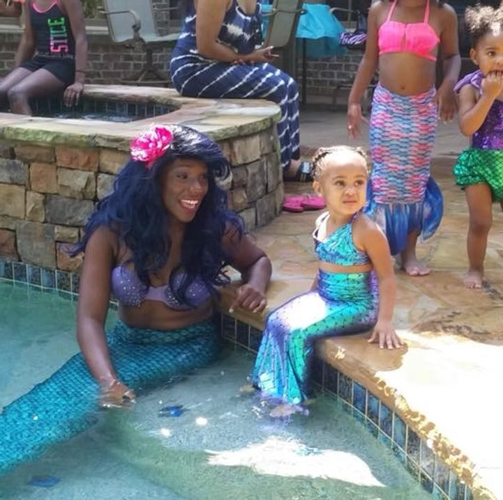 Swimming Mermaid Birthday Party Entertainment in Atlanta