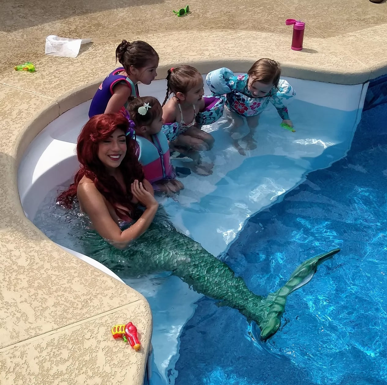 Swimming Mermaid Birthday Party Entertainment in Atlanta