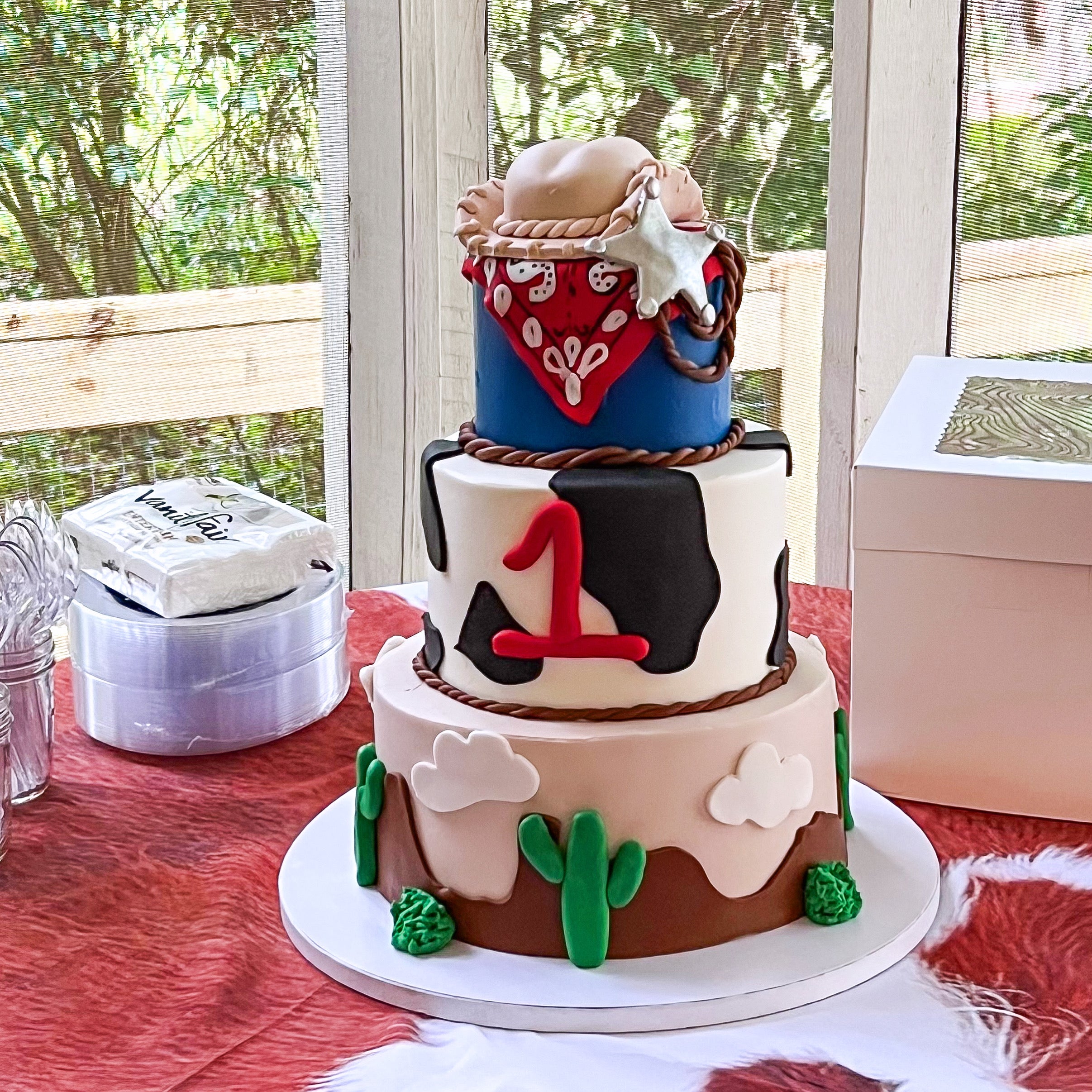 Three Tier Custom Event Cake