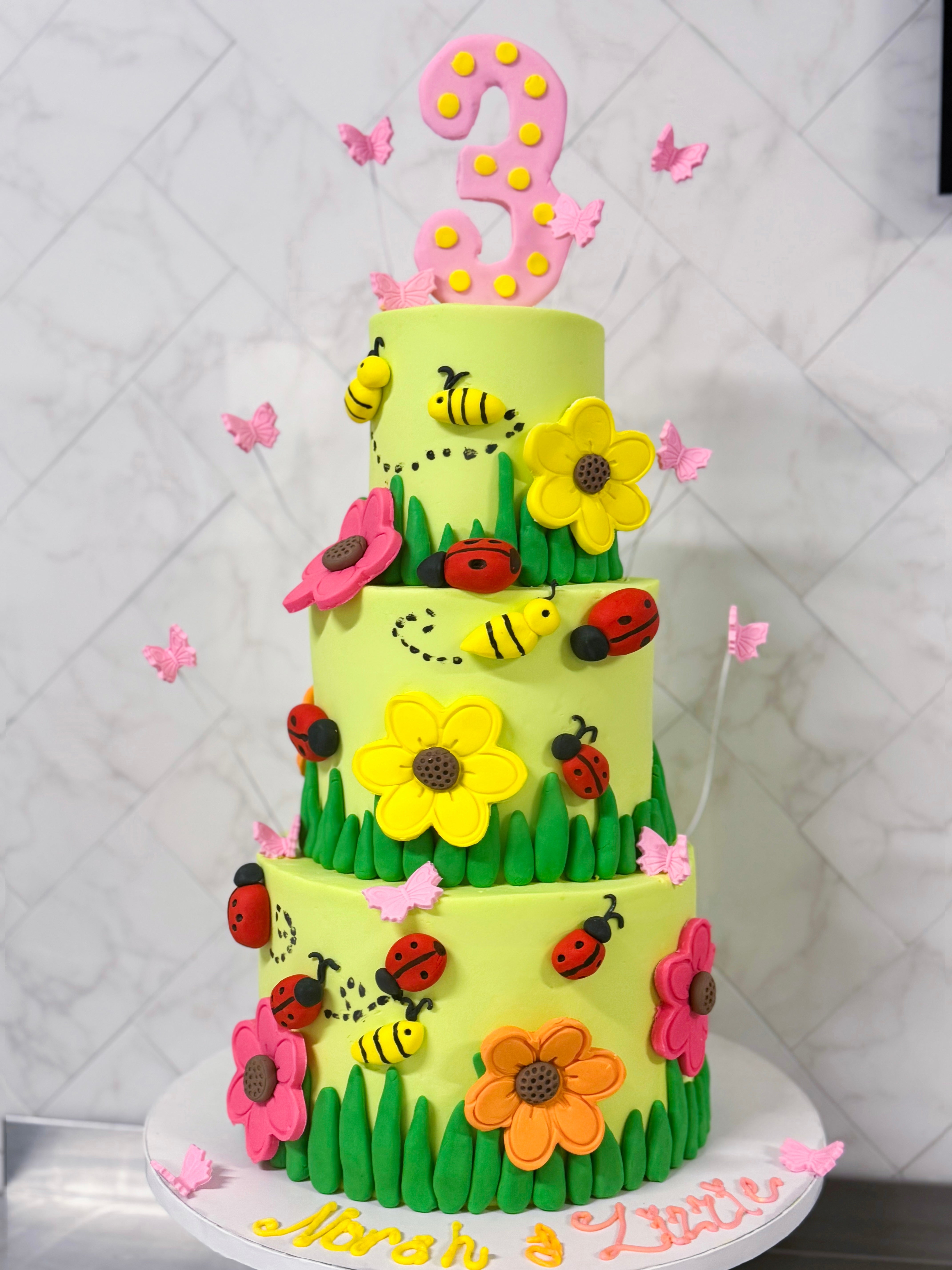 Three Tier Custom Event Cake