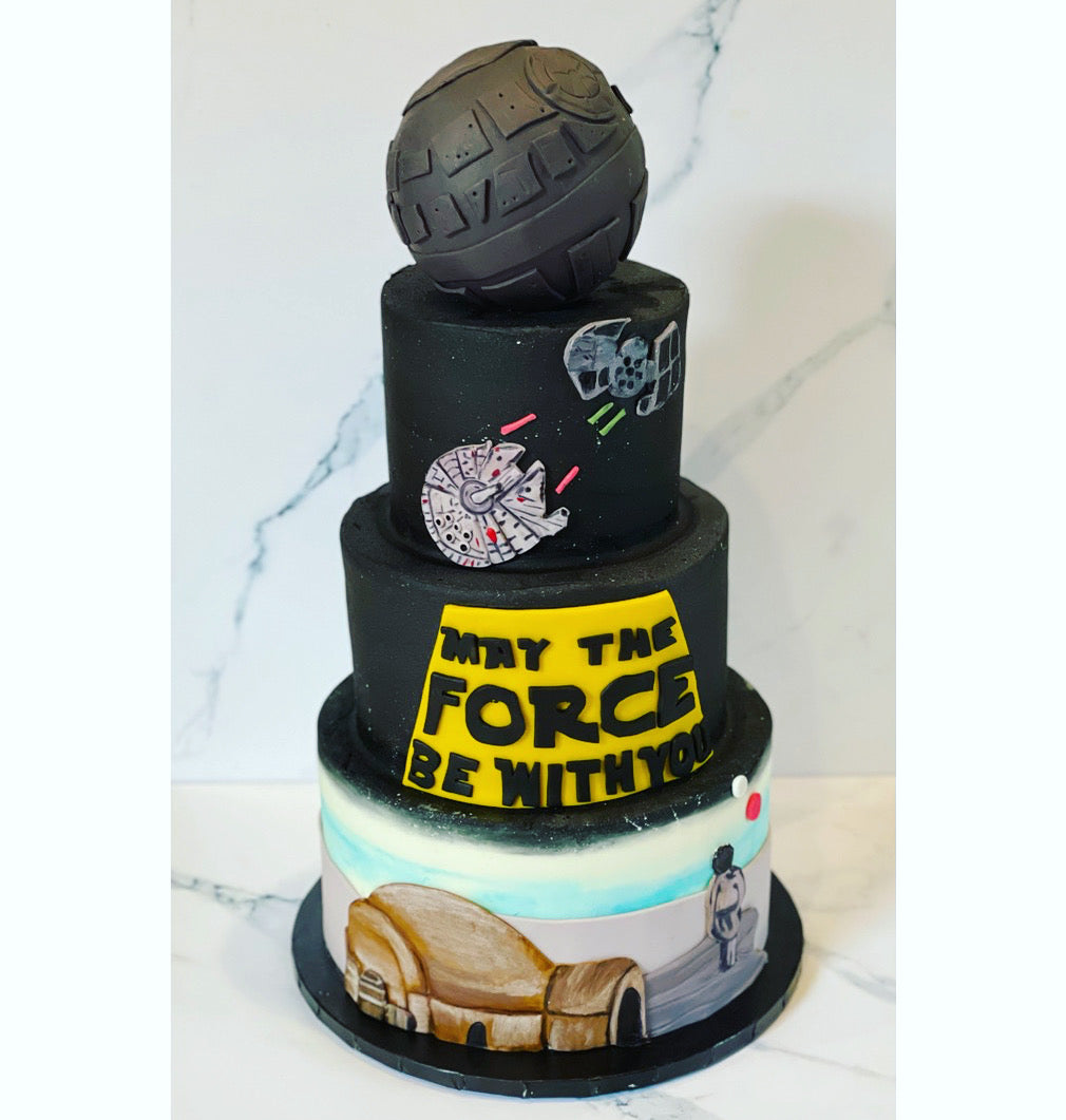 Three Tier Custom Event Cake