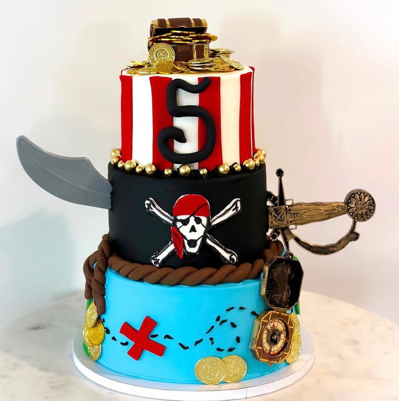 Three Tier Custom Event Cake