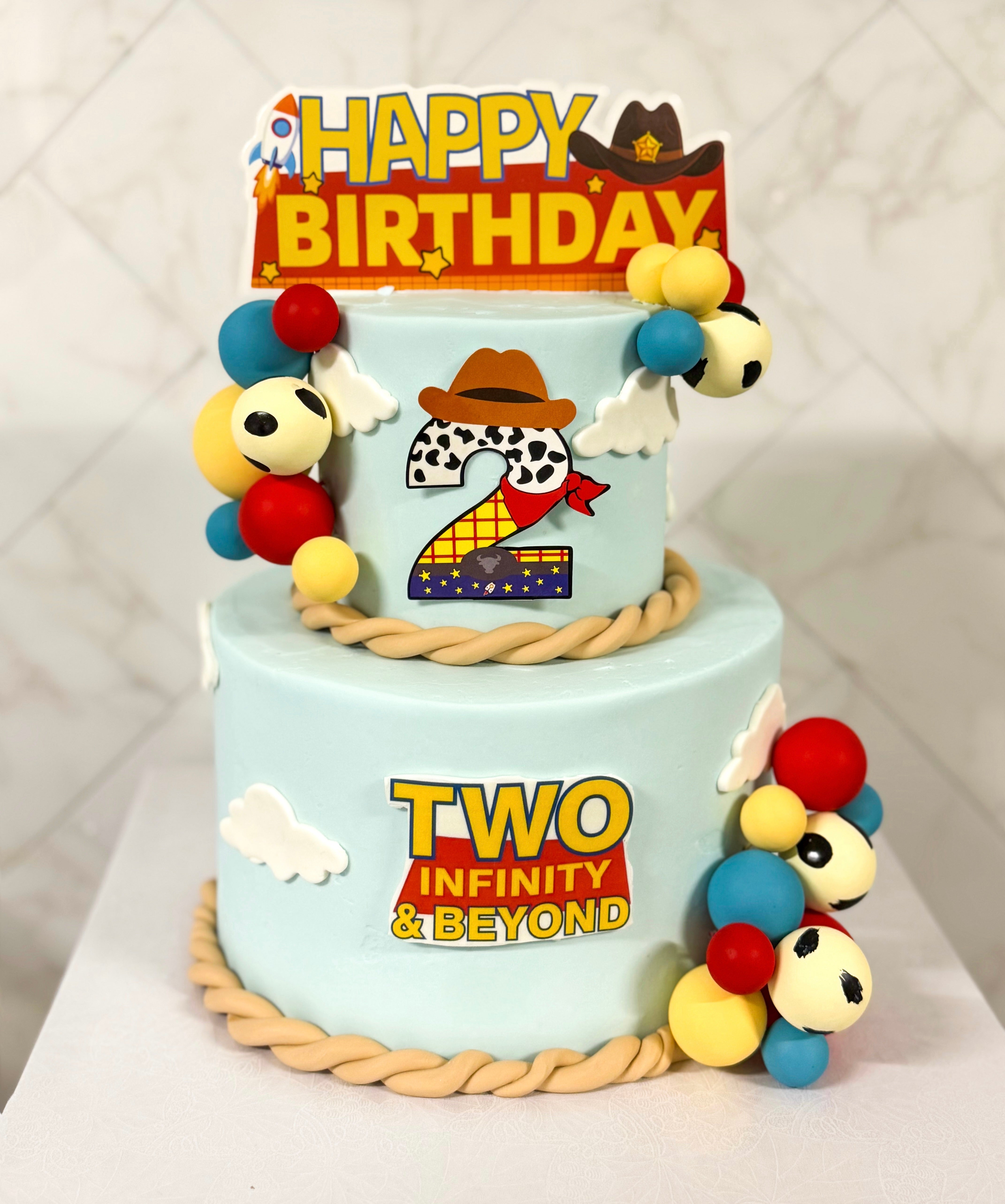 Two Tier Custom Cake